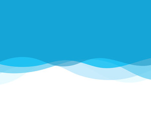 Blue line wave concept abstract vector background