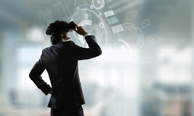 Latest technologies for business. Mixed media