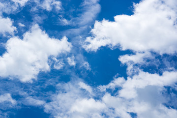Obraz premium Beautiful blue Sky and white clouds background texture