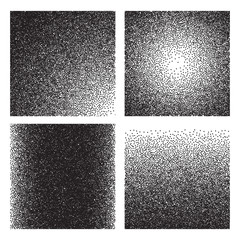 Grain textures. Sketch gradient printed grainy effect. Halftone sand noise grunge vector backgrounds