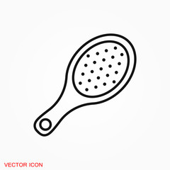 Hair brush icon logo, illustration, vector sign symbol for design