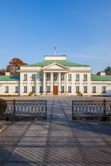 Fototapeta na wymiar Belweder Palace in Warsaw