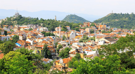 Fototapeta na wymiar Plovdiv, Bulgaria. UNESCO World Heritage Site. Ottoman city.