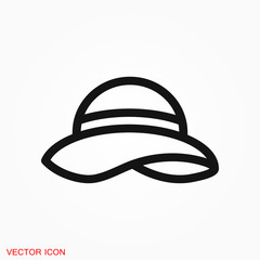 Hat icon logo, illustration, vector sign symbol for design