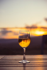 White Wine sunset