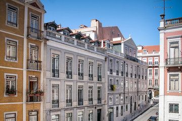Obraz premium Typical houses in Lisbon