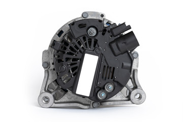 Fototapeta premium Car generator on a white background.