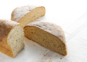 simple clean cut loaves of homemade bread