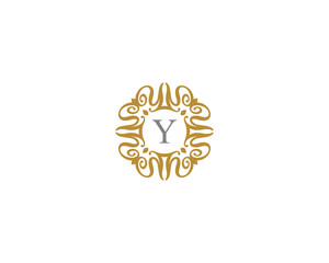 Monogram Letter Y Frame Logo Icon 001