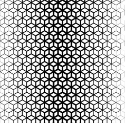 Vector seamless texture. Modern geometric background. Grid with hexagonal cells.