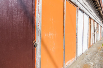 古い小屋の扉　Door of the old hut