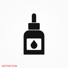 Fototapeta premium Quill ink icon logo, illustration, vector sign symbol for design