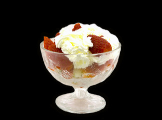 strawberries with whipped cream