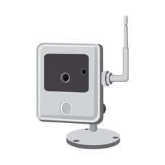 Vector illustration of cctv and camera icon. Collection of cctv and system stock symbol for web.