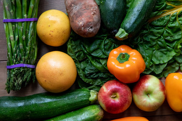 Fresh fruit and vegetables