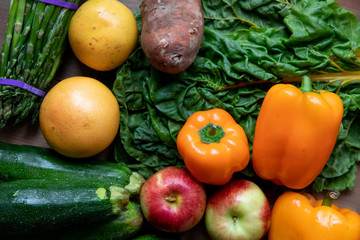 Fresh fruit and vegetables