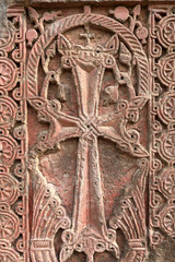 Fototapeta na wymiar Armenian cross stone
