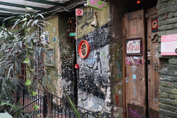 graffiti on the wall
