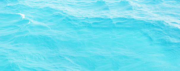 underwater blue ocean wide panorama background with sandy sea bottom