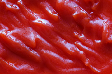 tomato ketchup texture background, macro