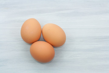Chicken eggs. Healthy food and easter symbol.