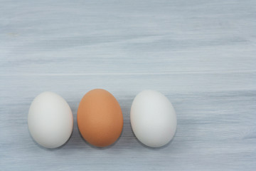 Chicken eggs. Healthy food and easter symbol.