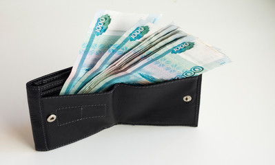 Russian cash.a pack of money with a face Value of 1000 rubles