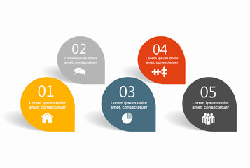 Infographic design template with place for your data. Vector illustration.