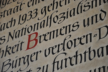 Scritta di Bremen gotica