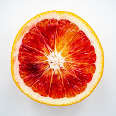 Blutorange halbiert