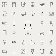 Coffee table glyph icon. Furniture icons universal set for web and mobile