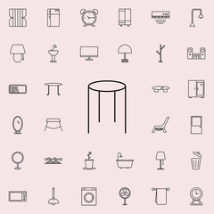 Door glyph icon. Furniture icons universal set for web and mobile