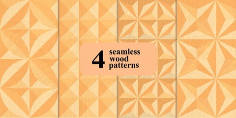 Set gometric pattern for wood carving.