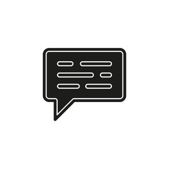 Simple Message Vector Icon
