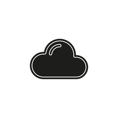 Simple Cloud Vector Icon