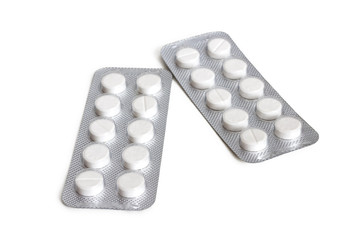 White tablets in two blister packs