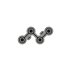 Simple Diagram Graphs Vector Icon