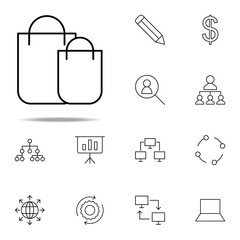 package bag icon. business icons universal set for web and mobile