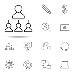 leader workers icon. business icons universal set for web and mobile