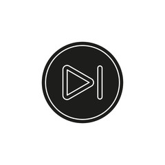 Simple Next Track Vector Icon