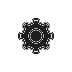 Simple Gear Vector Icon