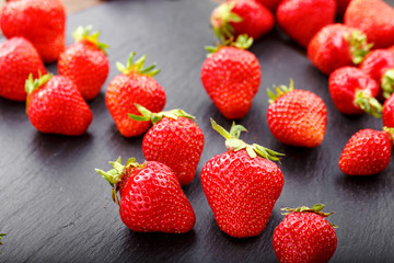 a lot of ripe strawberries