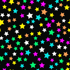 Stars and night sky Seamless vector EPS 10 pattern
