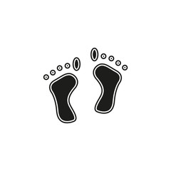 Obraz na płótnie Canvas vector footprint illustration - human foot