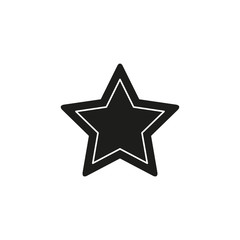 vector star symbol, rating or award shape, success icon