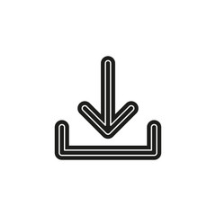 Vector Download symbol - app down load button