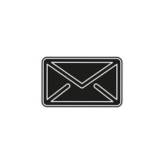 message icon, envelope illustration - vector mail icon, send letter isolated