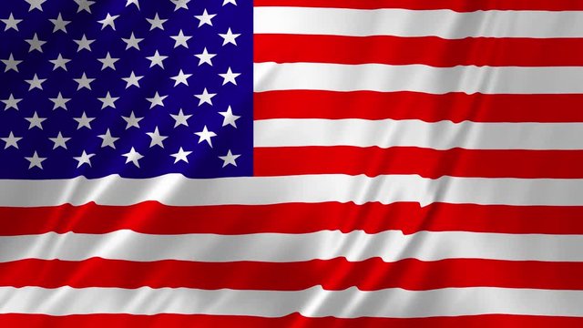 USA United States of America flag animation 2 in 1