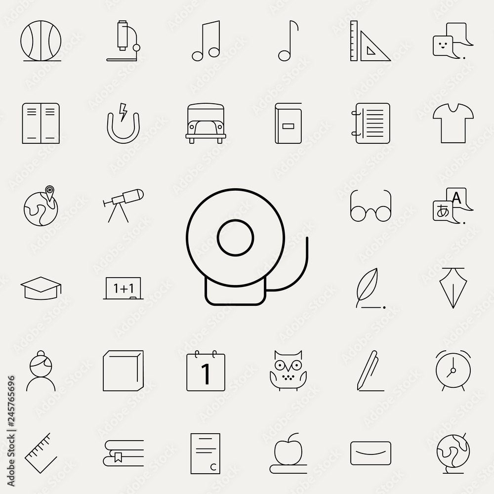 Aufkleber change call icon. school icons universal set for web and mobile