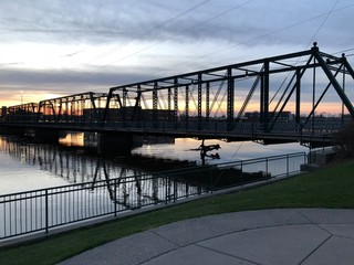 Bridge in downtown Grand Rapids Michigan